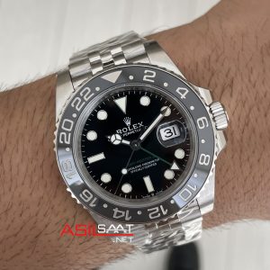 Rolex Bruce Wayne Gmt Master II 126710GRNR Jubilee 40mm Tungsten DD3285 VS Factory V3 Super Clone Swiss ETA Saat