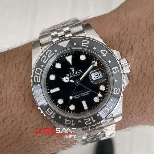 Rolex Bruce Wayne Gmt Master II 126710GRNR Jubilee 40mm Tungsten DD3285 VS Factory V3 Super Clone Swiss ETA Saat