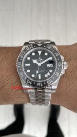 Rolex Bruce Wayne Gmt Master II 126710GRNR Jubilee 40mm Tungsten DD3285 VS Factory V3 Super Clone Swiss ETA Saat