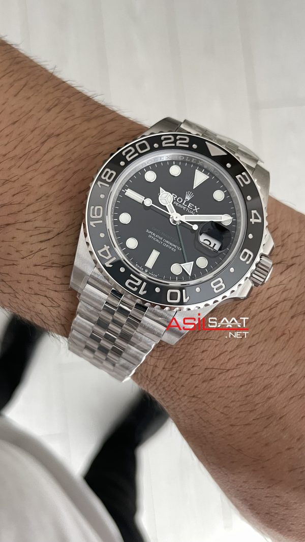 Rolex Bruce Wayne Gmt Master II 126710GRNR Jubilee 40mm Tungsten DD3285 VS Factory V3 Super Clone Swiss ETA Saat Rolex Bruce Wayne Gmt Master II 126710GRNR Jubilee 40mm Tungsten DD3285 VS Factory V3 Super Clone Swiss ETA Saat