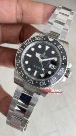 Rolex Bruce Wayne Gmt Master II 126710GRNR Oyster 40mm Tungsten DD3285 VS Factory V3 Super Clone Swiss ETA Saat