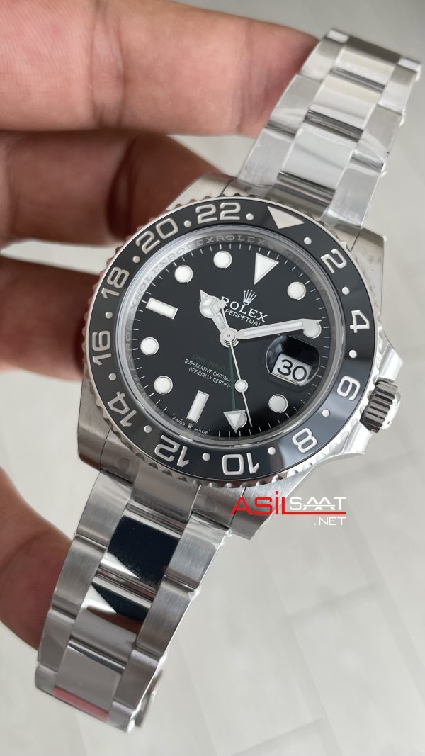 Rolex Bruce Wayne Gmt Master II 126710GRNR Oyster 40mm Tungsten DD3285 VS Factory V3 Super Clone Swiss ETA Saat