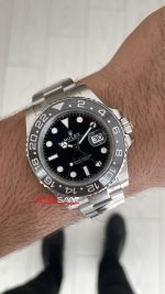 Rolex Bruce Wayne Gmt Master II 126710GRNR Oyster 40mm Tungsten DD3285 VS Factory V3 Super Clone Swiss ETA Saat
