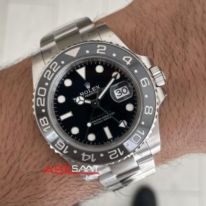 Rolex Bruce Wayne Gmt Master II 126710GRNR Oyster 40mm Tungsten DD3285 VS Factory V3 Super Clone Swiss ETA Saat