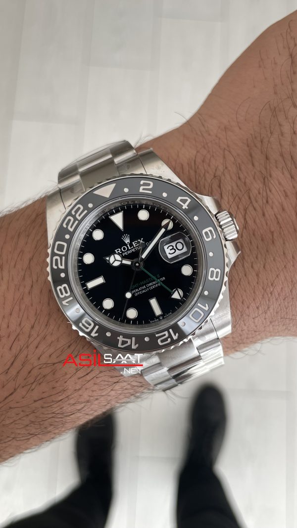 Rolex Bruce Wayne Gmt Master II 126710GRNR Oyster 40mm Tungsten DD3285 VS Factory V3 Super Clone Swiss ETA Saat