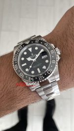 Rolex Bruce Wayne Gmt Master II 126710GRNR Oyster 40mm Tungsten DD3285 VS Factory V3 Super Clone Swiss ETA Saat