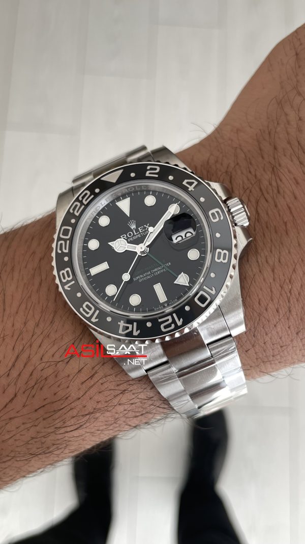 Rolex Bruce Wayne Gmt Master II 126710GRNR Oyster 40mm Tungsten DD3285 VS Factory V3 Super Clone Swiss ETA Saat