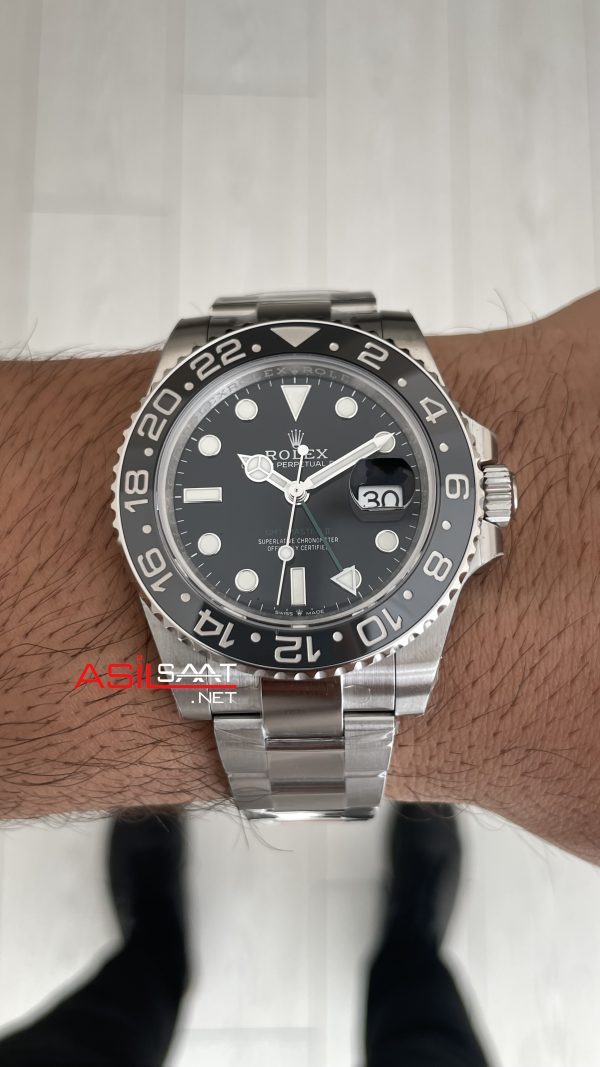 Rolex Bruce Wayne Gmt Master II 126710GRNR Oyster 40mm Tungsten DD3285 VS Factory V3 Super Clone Swiss ETA Saat