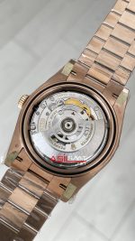 Rolex Day Date Chocolate 228235 Romen Dial 40mm President DD3255 Everose Gold Tungsten VS Factory V2 Super Clone Swiss ETA Saat