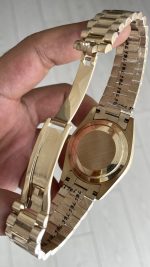 Rolex Day Date Ruby Champagne 228238 President 40mm Gold Replika Saat