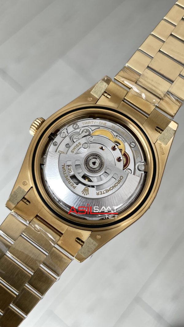 Rolex Day Date Şampanya 228238 Champagne Dial 40mm President Gold DD3255 Tungsten VS Factory V2 Super Clone Swiss ETA Saat