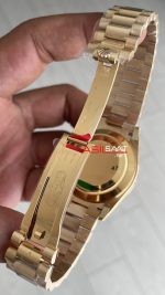 Rolex Day Date Yeşil 228238 Ombre Green Dial 40mm President DD3255 Gold Tungsten VS Factory V2 Super Clone Swiss ETA Saat