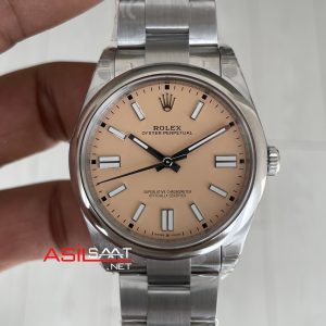 Rolex Oyster Perpetual Bej 134300 Beige Dial 41mm DD3230 Tungsten VS Factory V2 Super Clone Swiss ETA Saat