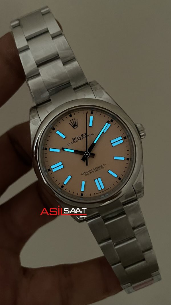 Rolex Oyster Perpetual Bej 134300 Beige Dial 41mm DD3230 Tungsten VS Factory V2 Super Clone Swiss ETA Saat
