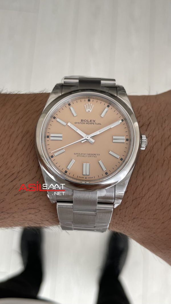 Rolex Oyster Perpetual Bej 134300 Beige Dial 41mm DD3230 Tungsten VS Factory V2 Super Clone Swiss ETA Saat