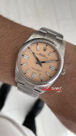 Rolex Oyster Perpetual Bej 134300 Beige Dial 41mm DD3230 Tungsten VS Factory V2 Super Clone Swiss ETA Saat