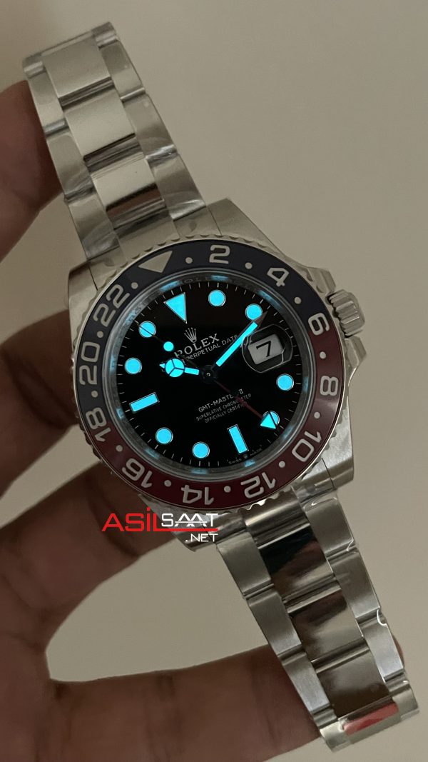 Rolex Pepsi Gmt Master II 126710BLRO Oyster 40mm Tungsten DD3285 V3 Super Clone ETA Swiss VS Factory Rolex Pepsi Gmt Master II 126710BLRO Oyster 40mm Tungsten DD3285 V3 Super Clone ETA Swiss VS Factory