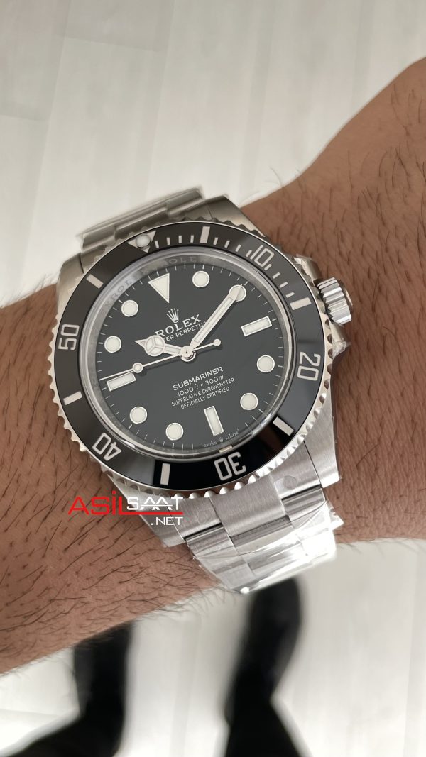 Rolex Submariner No Date 124060 41mm Tungsten DD3230 Super Clone Swiss ETA Saat VS Factory V3 Rolex Submariner No Date 124060 41mm Tungsten DD3230 Super Clone Swiss ETA Saat VS Factory V3