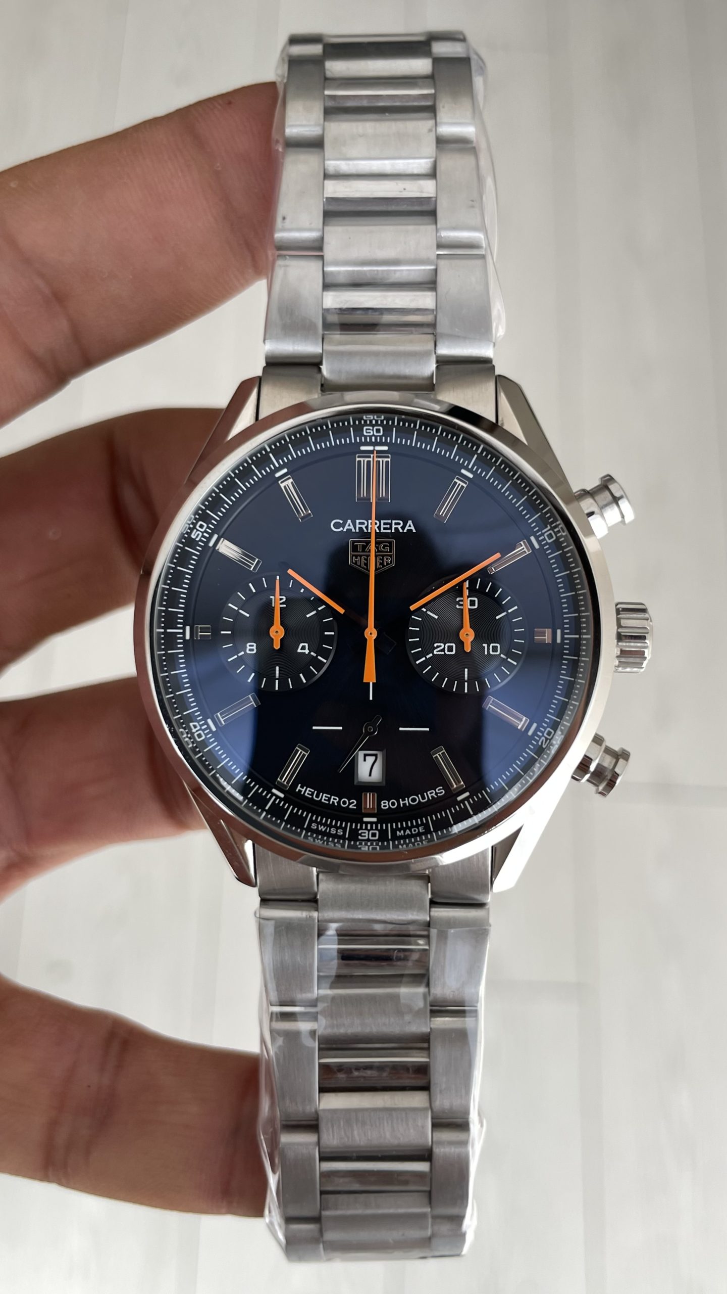 TAG Heuer Carrera Calibre Heuer 02 Siyah Kadran 43mm Replika Saat TAG Heuer Carrera Calibre Heuer 02 Siyah Kadran 43mm Replika Saat