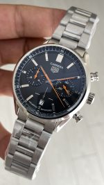 TAG Heuer Carrera Calibre Heuer 02 Siyah Kadran 43mm Replika Saat