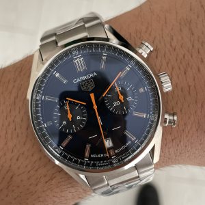 TAG Heuer Carrera Calibre Heuer 02 Siyah Kadran 43mm Replika Saat