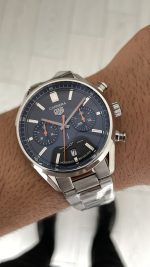 TAG Heuer Carrera Calibre Heuer 02 Siyah Kadran 43mm Replika Saat