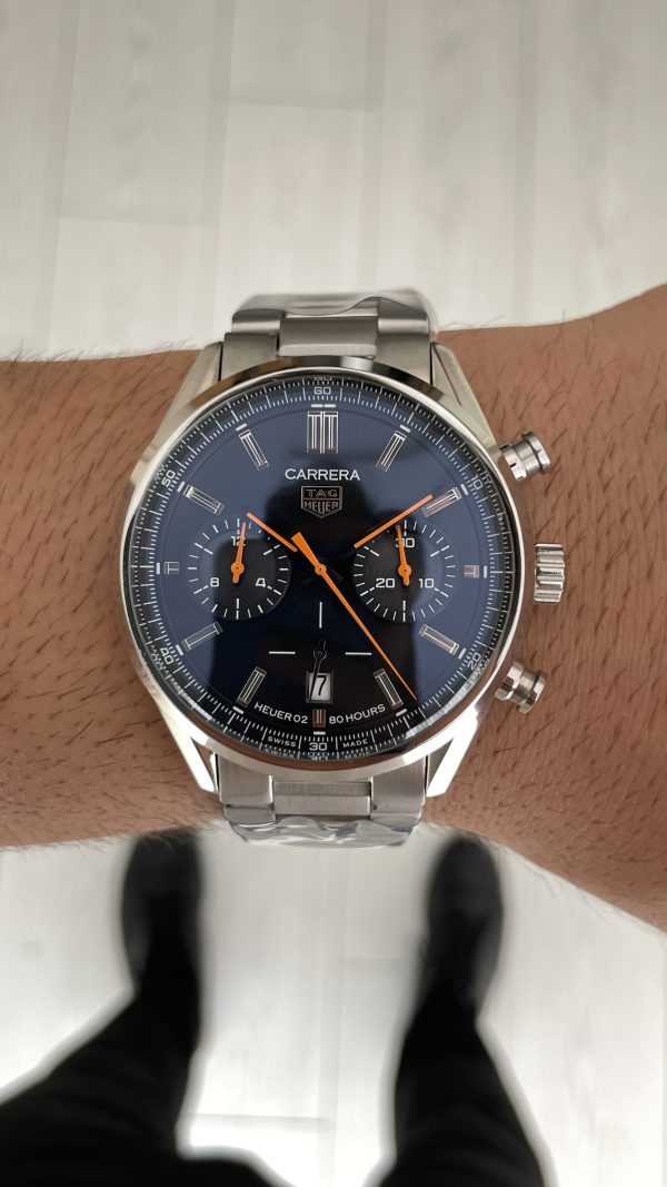 TAG Heuer Carrera Calibre Heuer 02 Siyah Kadran 43mm Replika Saat TAG Heuer Carrera Calibre Heuer 02 Siyah Kadran 43mm Replika Saat