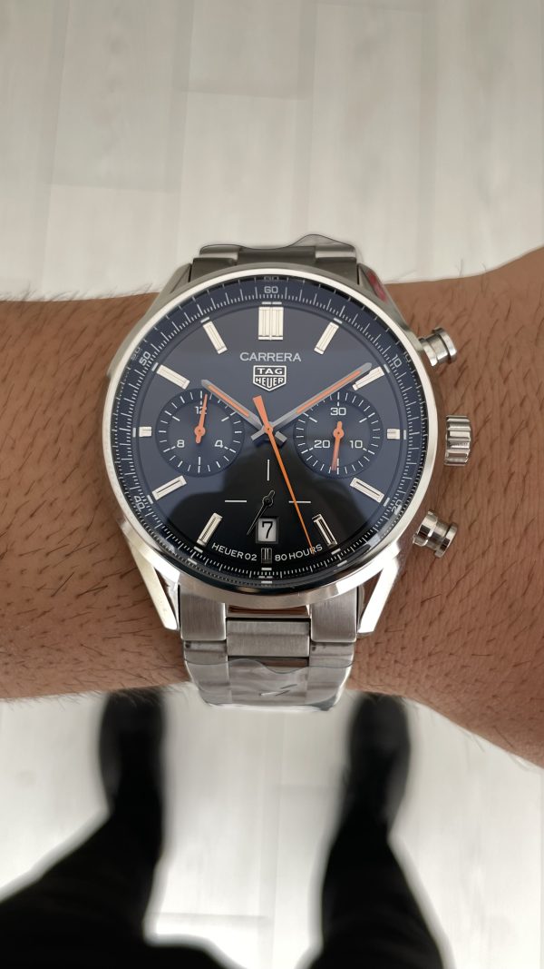 TAG Heuer Carrera Calibre Heuer 02 Siyah Kadran 43mm Replika Saat TAG Heuer Carrera Calibre Heuer 02 Siyah Kadran 43mm Replika Saat