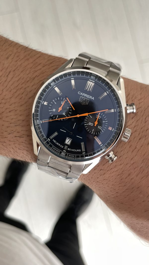 TAG Heuer Carrera Calibre Heuer 02 Siyah Kadran 43mm Replika Saat TAG Heuer Carrera Calibre Heuer 02 Siyah Kadran 43mm Replika Saat