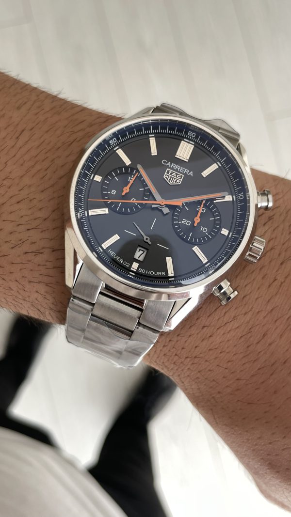TAG Heuer Carrera Calibre Heuer 02 Siyah Kadran 43mm Replika Saat TAG Heuer Carrera Calibre Heuer 02 Siyah Kadran 43mm Replika Saat
