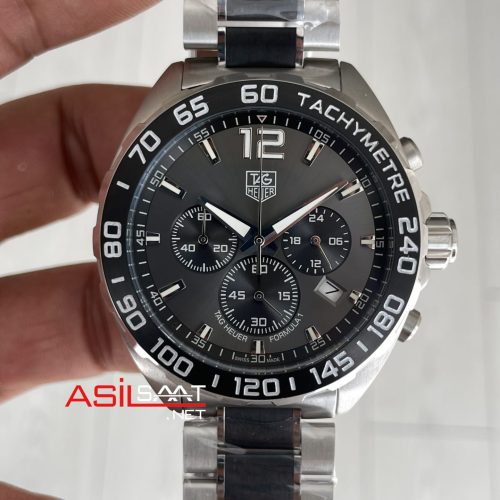TAG Heuer Formula F1 Calibre 16 Siyah Kadran CAZ1111 43mm Replika Saat