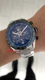 TAG Heuer Porsche Carrera Chronograph 44mm Mavi Kadran Replika Saat