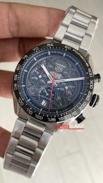 TAG Heuer Porsche Carrera Chronograph 44mm Siyah Kadran Replika Saat