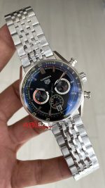 TAG Heuer Porsche Carrera Chronosprint Jubilee Chronograph 41mm Siyah Kadran Replika Saat