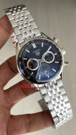 TAG Heuer Porsche Carrera Chronosprint Jubilee Chronograph 41mm Siyah Kadran Replika Saat