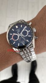 TAG Heuer Porsche Carrera Chronosprint Jubilee Chronograph 41mm Siyah Kadran Replika Saat