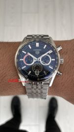 TAG Heuer Porsche Carrera Chronosprint Jubilee Chronograph 41mm Siyah Kadran Replika Saat