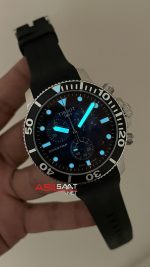 Tissot Seastar 1000 Chronograph Silver 45mm Mavi Kadran