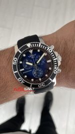 Tissot Seastar 1000 Chronograph Silver 45mm Mavi Kadran