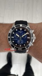 Tissot Seastar 1000 Chronograph Silver 45mm Mavi Kadran