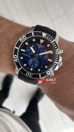 Tissot Seastar 1000 Chronograph Silver 45mm Mavi Kadran