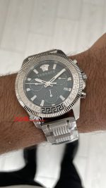 Versace Greca Action VE3J00422 Yeşil Kadran 45mm Silver