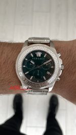Versace Greca Action VE3J00422 Yeşil Kadran 45mm Silver