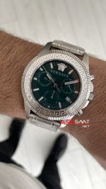 Versace Greca Action VE3J00422 Yeşil Kadran 45mm Silver