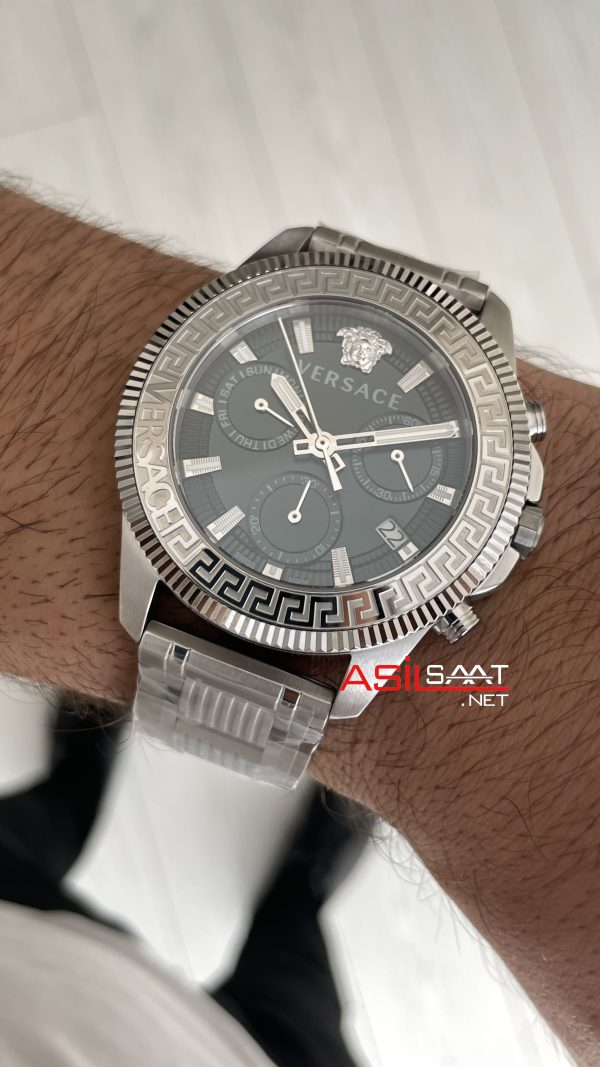 Versace Greca Action VE3J00422 Yeşil Kadran 45mm Silver