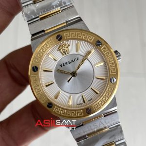 Versace Greca Logo VEVH00620 Beyaz Kadran 38mm Two Tone Gold Kadın Kol Saati