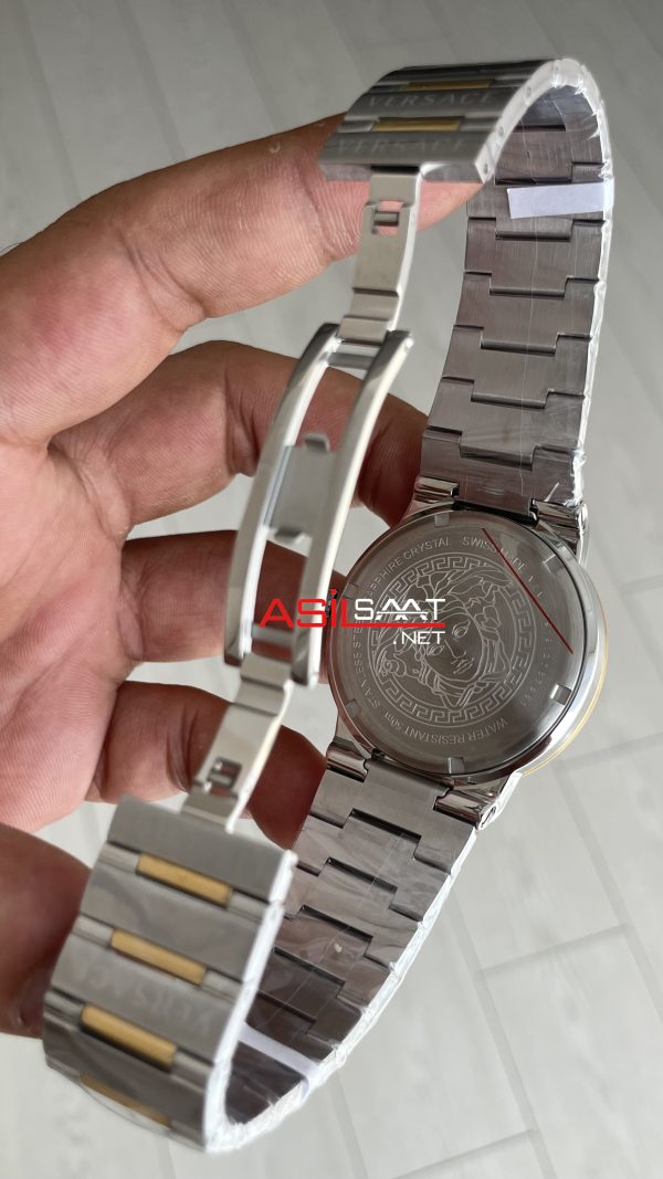 Versace Greca Logo VRSCVEVI00420 Yeşil Kadran 41mm Two Tone Gold Erkek Kol Saati Versace Greca Logo VRSCVEVI00420 Yeşil Kadran 41mm Two Tone Gold Erkek Kol Saati