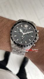 Versace Greca Wave Chronograph 43mm Siyah Kadran Replika Saat