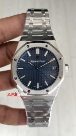 Audemars Piguet Royal Oak Mavi 15500ST 41mm DD4302 1:1 VS Factory Super Clone Swiss ETA Saat