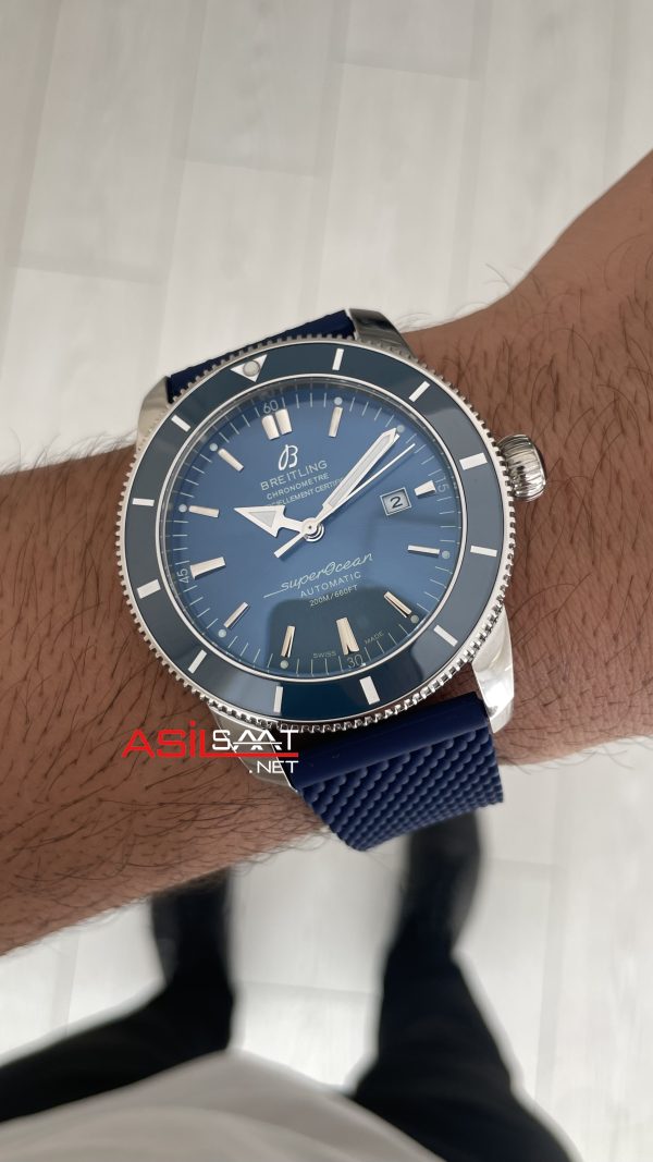 Breitling Superocean Heritage II 46mm Mavi Kadran B20 Replika Saat Breitling Superocean Heritage II 46mm Mavi Kadran B20 Replika Saat